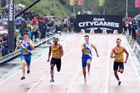 English Schools boys 150 metres, 2018 Great North CityGames. Photo: David T. Hewitson/Sports for All Pics